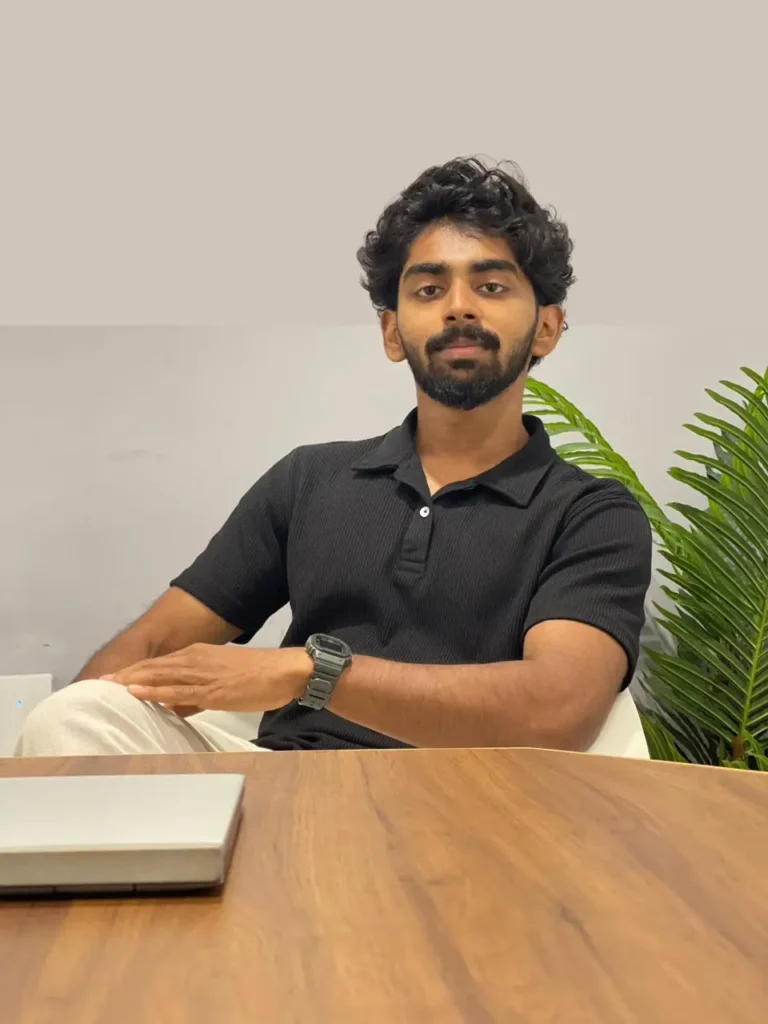 a digital marketing, seo expert sitting in a chair