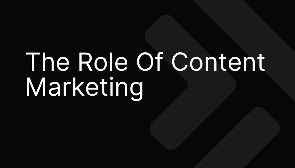 the role of content marketing image